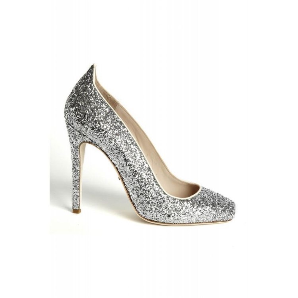 Jerome Rousseau Aizza glitter silver pumps